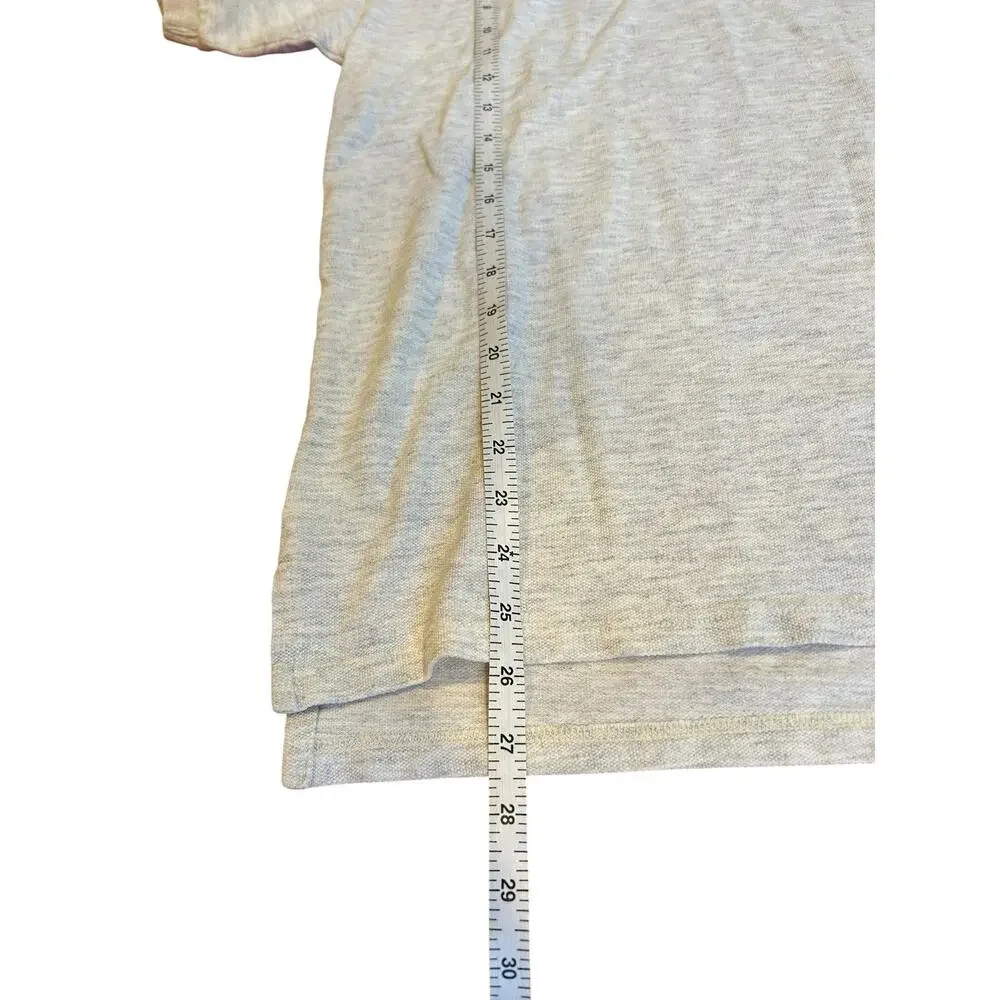 Vintage J. CREW Men's Golf Polo Shirt SMALL 100% Pima Cotton Short Sleeve Gray